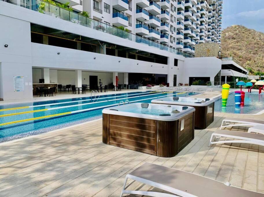 Samaria Club De Playa By Santa Marta Playa Resort, Preciosos Apartamentos En El Sector Exclusivo De Pozos Colorados 外观 照片