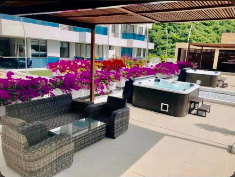 Samaria Club De Playa By Santa Marta Playa Resort, Preciosos Apartamentos En El Sector Exclusivo De Pozos Colorados 外观 照片